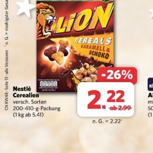 Cerealien bei Combi