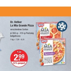 Pizza bei V-Markt
