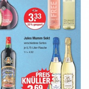 Sekt bei V-Markt