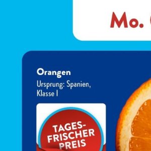 Orangen bei Aldi SÜD