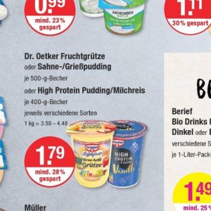 Pudding bei V-Markt