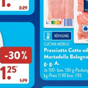 Prosciutto bei Aldi SÜD