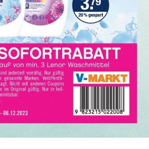 Waschmittel bei V-Markt