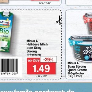 Milch bei Famila Nord West