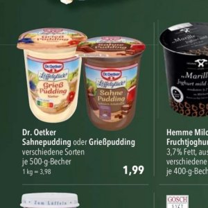 Pudding bei Citti Markt