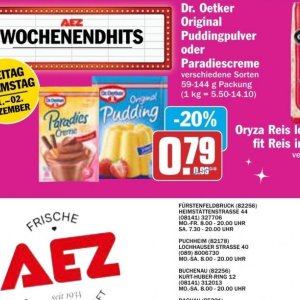 Pudding bei AEZ