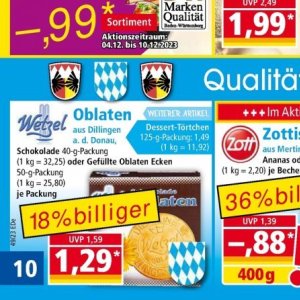 Schokolade bei Norma