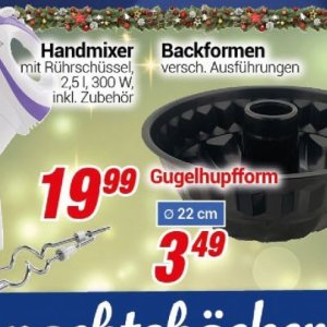 Backformen bei Centershop