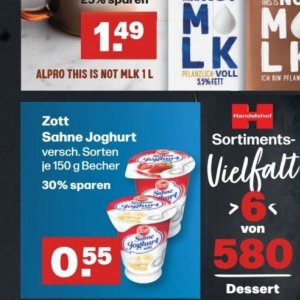 Sahne bei Handelshof