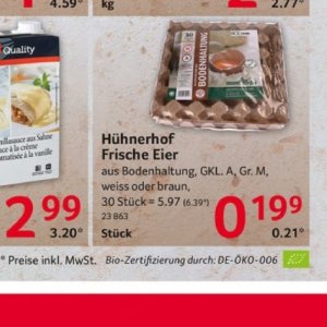 Eier bei Selgros