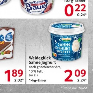 Sahne bei Selgros