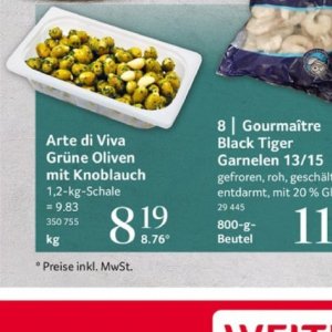Oliven bei Selgros