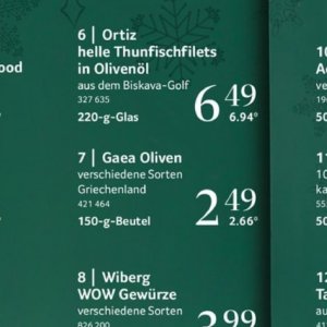 Oliven bei Selgros