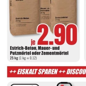 Beton bei B1 Discount
