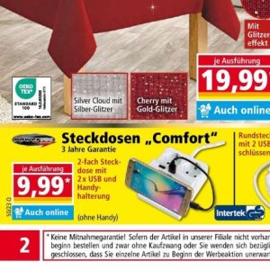 Steckdosen bei Norma