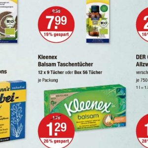 Taschentücher bei V-Markt