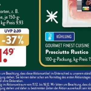 Prosciutto bei Aldi SÜD