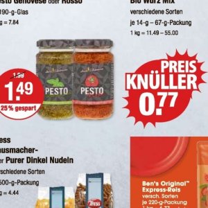 Pesto bei V-Markt