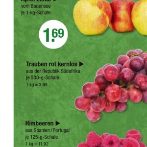 Trauben bei V-Markt