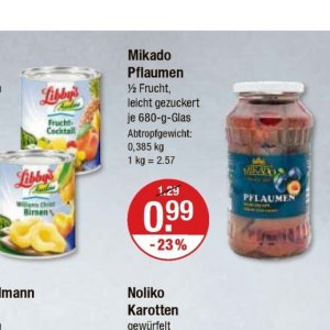 Pflaumen bei V-Markt