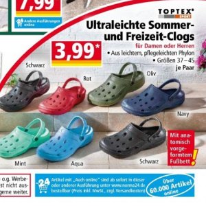 Clogs bei Norma