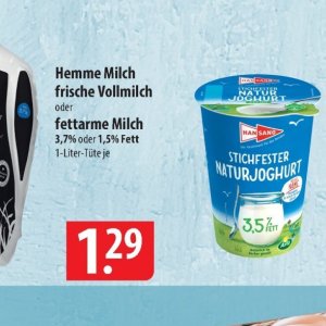 Milch bei Famila Nord Ost
