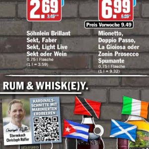 Sekt bei Hit