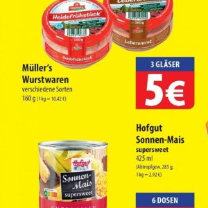 Wurstwaren bei Famila Nord Ost