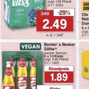 Säfte bei Famila Nord West