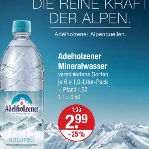 Mineralwasser bei V-Markt