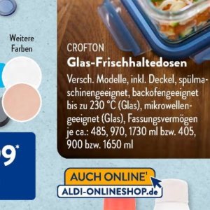 Glas bei Aldi SÜD