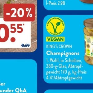 Champignons bei Aldi SÜD