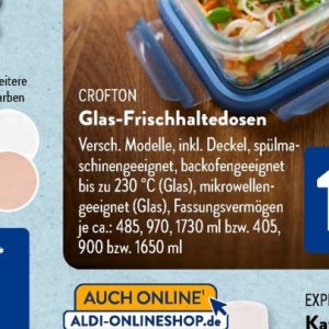 Glas bei Aldi SÜD