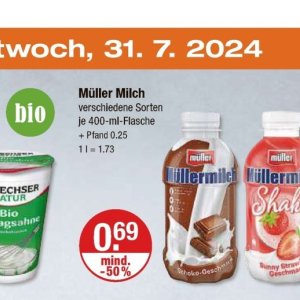 Milch bei V-Markt