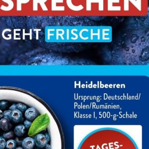 Heidelbeeren bei Aldi SÜD