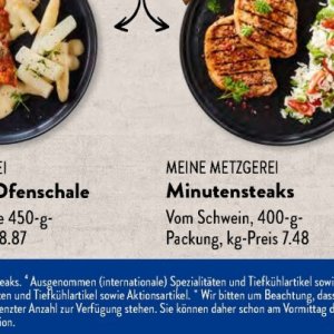 Minutensteaks bei Aldi SÜD