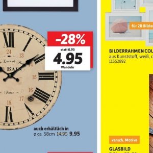 Wanduhr bei Sconto