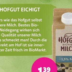 Milch bei BioMarkt