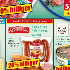 Wurst bei Norma