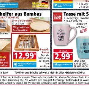 Besteckkasten bei Norma