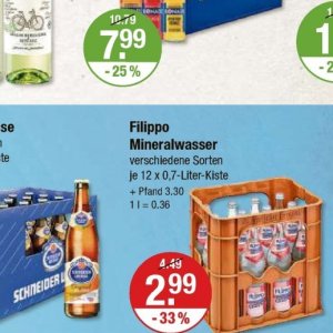 Mineralwasser bei V-Markt