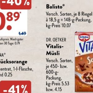 Müsli bei Aldi SÜD