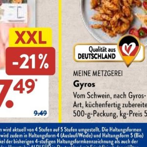 Gyros bei Aldi SÜD