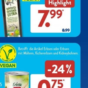 Erbsen bei Aldi SÜD