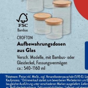 Glas bei Aldi SÜD