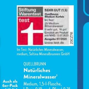 Mineralwasser bei Aldi SÜD