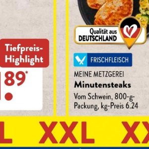 Minutensteaks bei Aldi SÜD