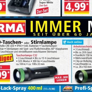 Taschenlampen bei Norma