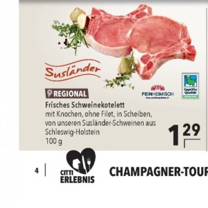 Schweinekotelett bei Citti Markt