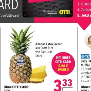 Ananas bei Citti Markt